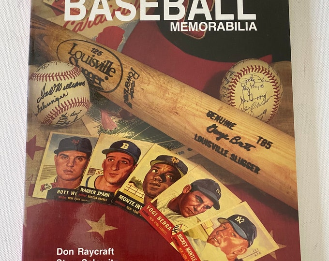 Collector’s Guide to Baseball Memorabilia Book, by Don Raycraft and Stew Salowitz, Lover Antiques and Vintage