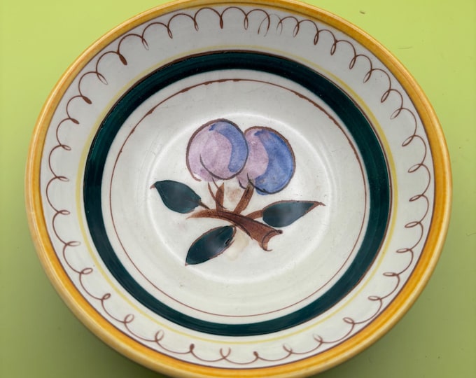 Stangl Pottery Bowl Fruit Design Potteries from Trenton, NJ Hand Painted Bowl Lover Antiques Vintage