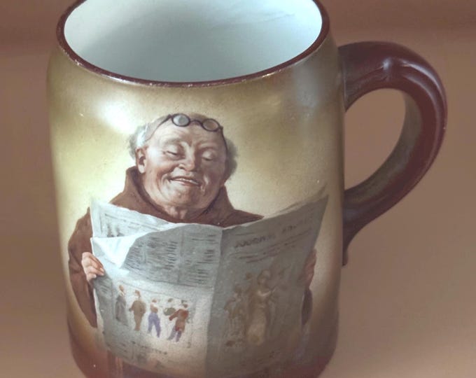 Vintage Ceramic Monk Mug, Friar Tuck Stein or Cup, Lover Antiques
