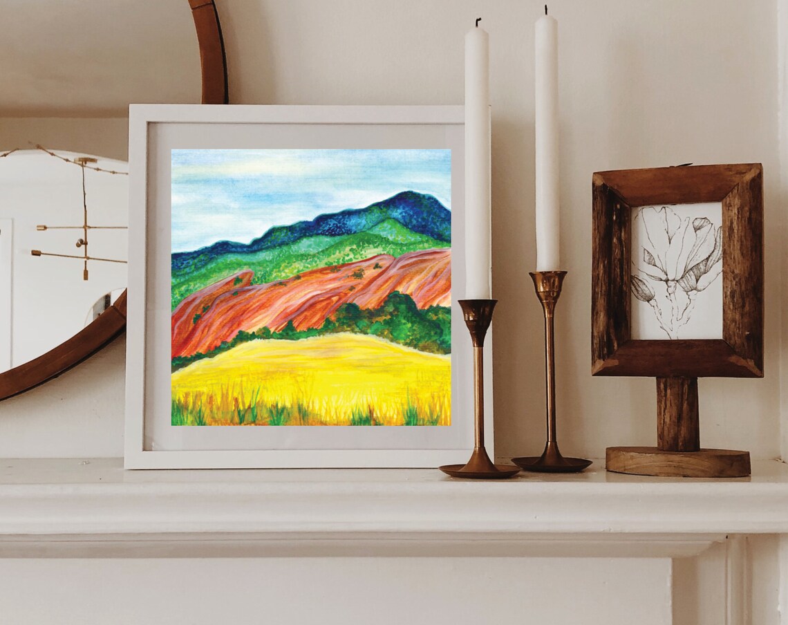 Colorado Art Red Rock Art Nature art digital download Etsy