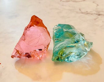 Empaths #1084 Pink Andara Crystal Ring With Authenticity Card Soul Healing Love Vibration Archangel Chamuel.Healing Emotional Trauma