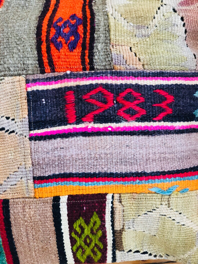 Western Throw Pillow Handwoven Throw Pillow Southwestern Throw Pillows Home Accent Pillow Wool Cowboy Throw Pillow Vintage Wool Pillow