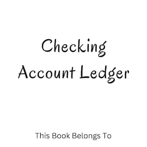 Checking Account Ledger | 120-Page Digital Register | Editable PDF & PPT | Expense Budget Tracker