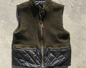 QUILTED VEST - ARMY GREEN main image 1