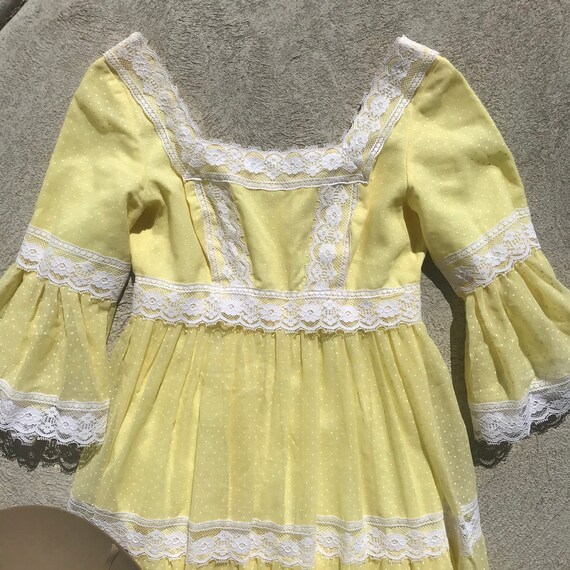 XS/S Prairie Maxi Dress - Lemon Yellow Mustard - S
