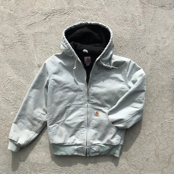 XS/S Powder Blue Carhartt Lined Chore Coat - Washe