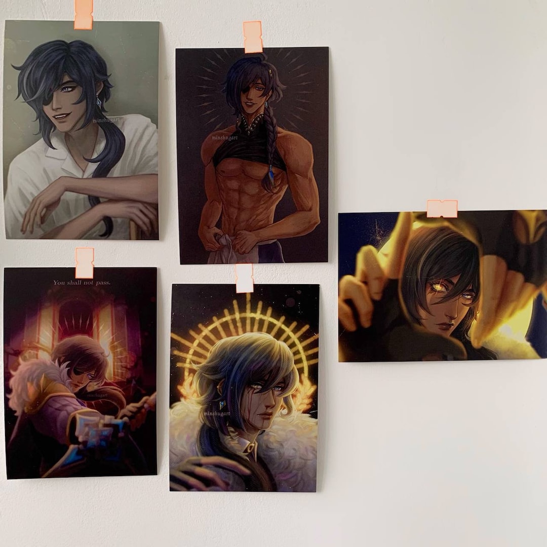 Kaeya Genshin Impact A6 Character Prints Kaeya Alberich Сryo Character Genshin Impact Kaeya Arts