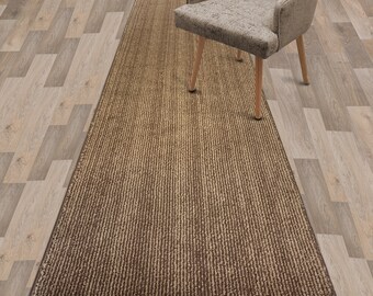 Color Options Available Custom Size Hallway Runner Rug Abstract Brown Color 31 inch Wide Select Your Length Non-Slip Skid Resistance Rubber Backing 2 feet x 31 inch