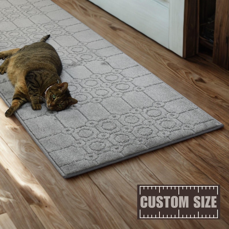 Integrated Rugs Custom Length Non-slip Runner Rug | Integrated Rubber Back - Pet Safe ...