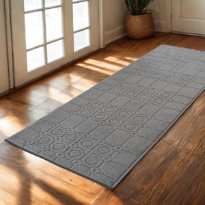 Custom Length Non-Slip Runner Rug | Integrated Rubber Back - Pet Safe & Washable - Cut to Order
