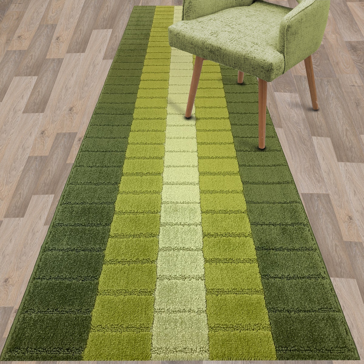 Mod 70s Retro Vintage Style CUSTOM Size Hallway Entryway Kitchen Floor Laundry Carpet Runner Rug, Non Slip Rubber Bottom, Avocado Green - Etsy