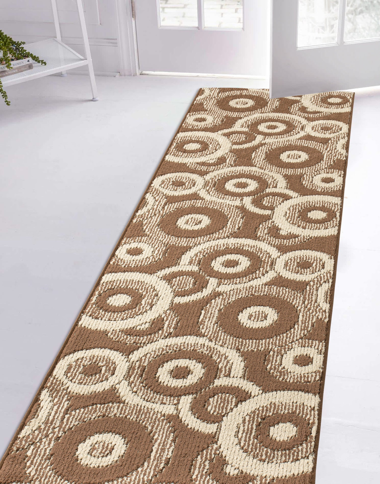 Extra Wide Oversized Large Long Custom Size Retro 70s Modern Rug Runner ...