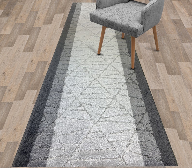 Gray Non Skid Carpet Runner Rug 31 Inch Wide X 6 8 10 12 15 20 Etsy