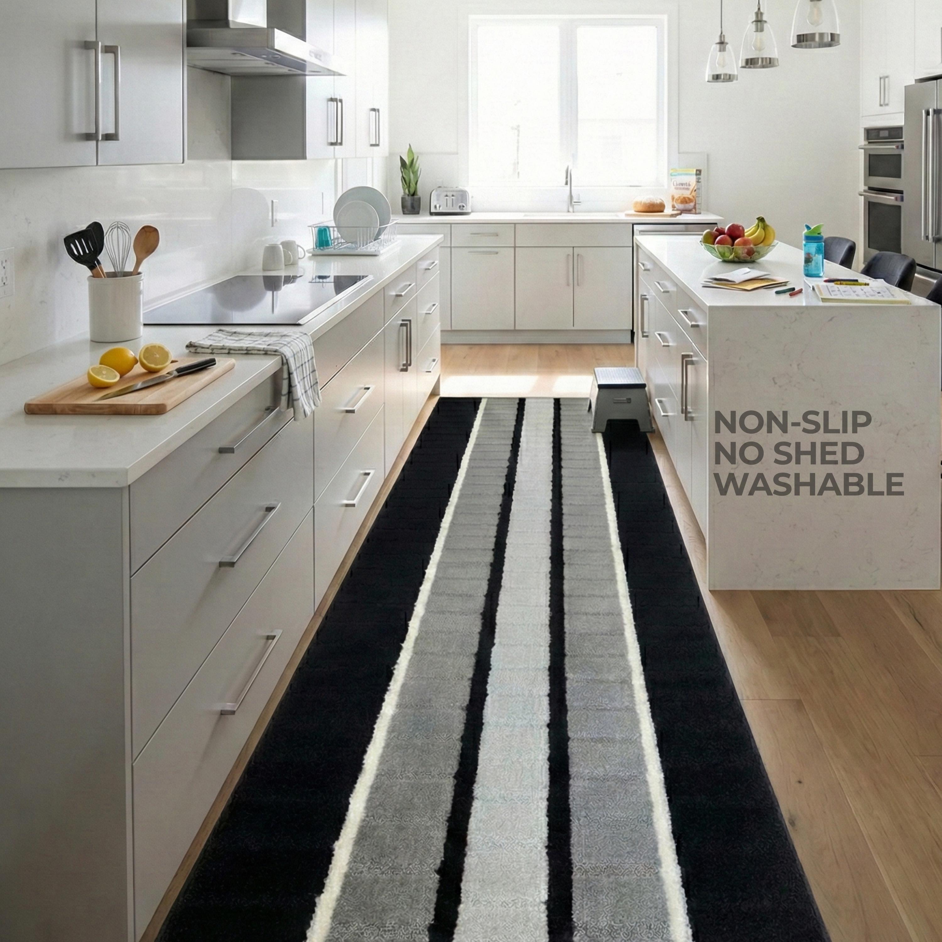 Extra Wide Runner Rug | 39 Inch Width & Custom Length | Non-slip ...