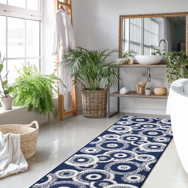 Rubber Backed Bathroom Mat Etsy