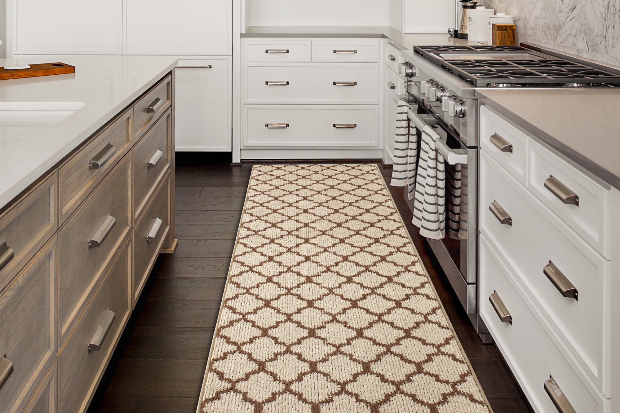 Extra Wide Large Long Runner Rug Mat for Galley L U One-wall Shaped ...
