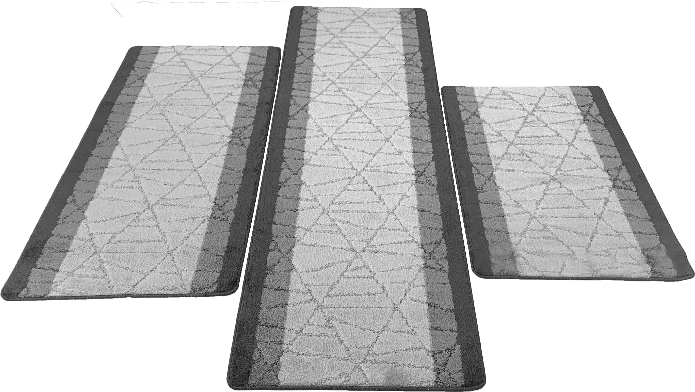 3 Piece Kitchen Rug Set non Slip Stain Resistant Rubber Etsy