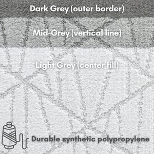 Rubber Backed Runner Rug | Made to Measure | Machine Washable & Pet Safe | Abstract Gray image 6
