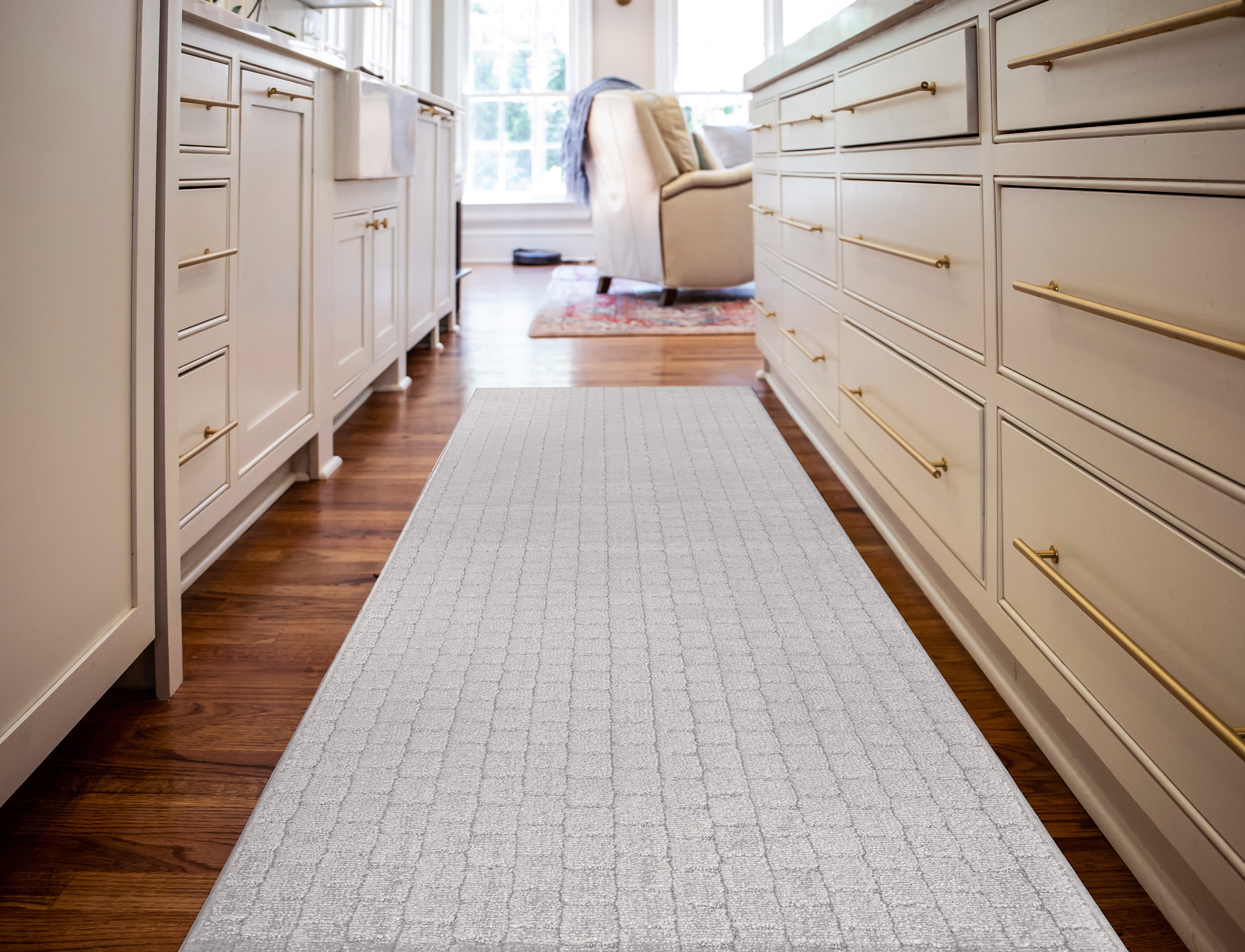 31-inch Wide Width Custom Size Non-skid Rubber Backed Hallway Kitchen Area Runner Rug ...