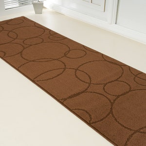 Custom Size Floor Carpet Runner Rug Mat for Hallway Entryway Stairway Kitchen Laundry Office with Slip-Skid Resistant Premium Rubber Backing