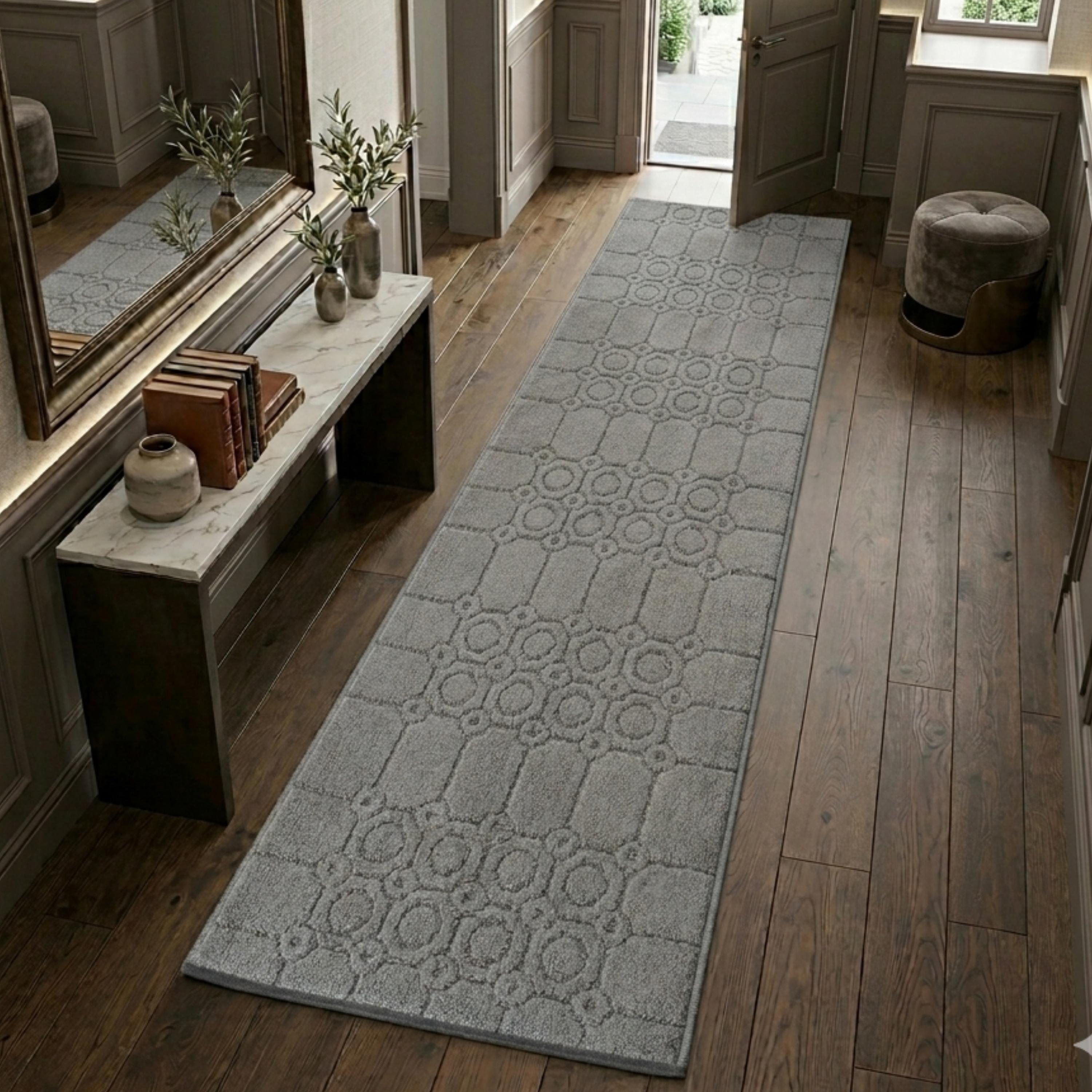 Integrated Rugs Custom Length Non-slip Runner Rug | Integrated Rubber Back - Pet Safe ...