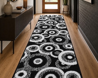 39″ Extra Wide Entryway, Hallway & Kitchen Runner Rug | Non-Skid Rubber Backing | Custom Cut Length