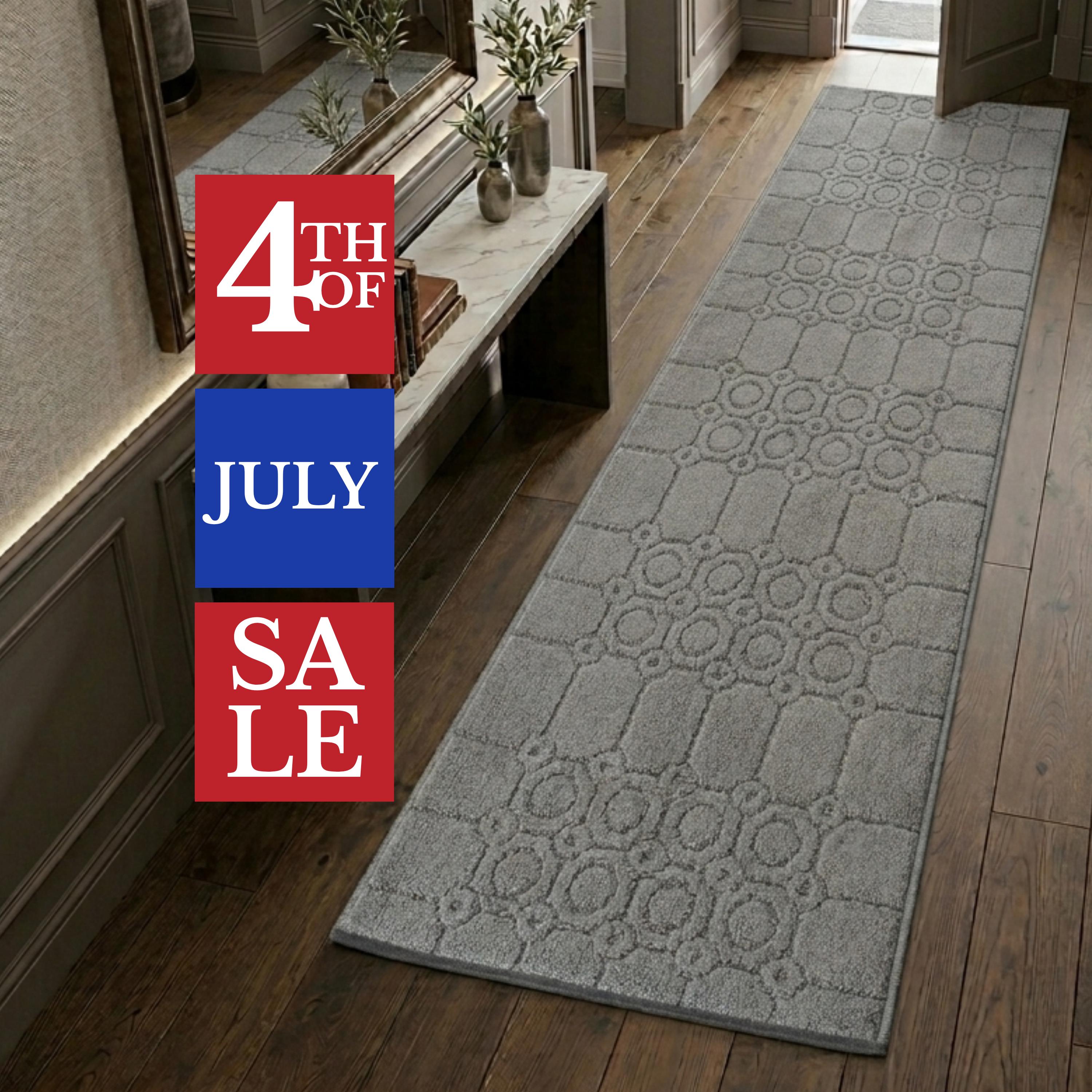 Integrated Rugs Custom Length Non-slip Runner Rug | Integrated Rubber Back - Pet Safe ...