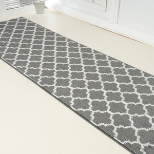 Custom Size Non Slip Hallway Entryway Foyer Anteroom Vestibule Lobby Runner Rug, 27-inch Wide Carpet Floor Mat, Narrow Long Hallway Decor image 2