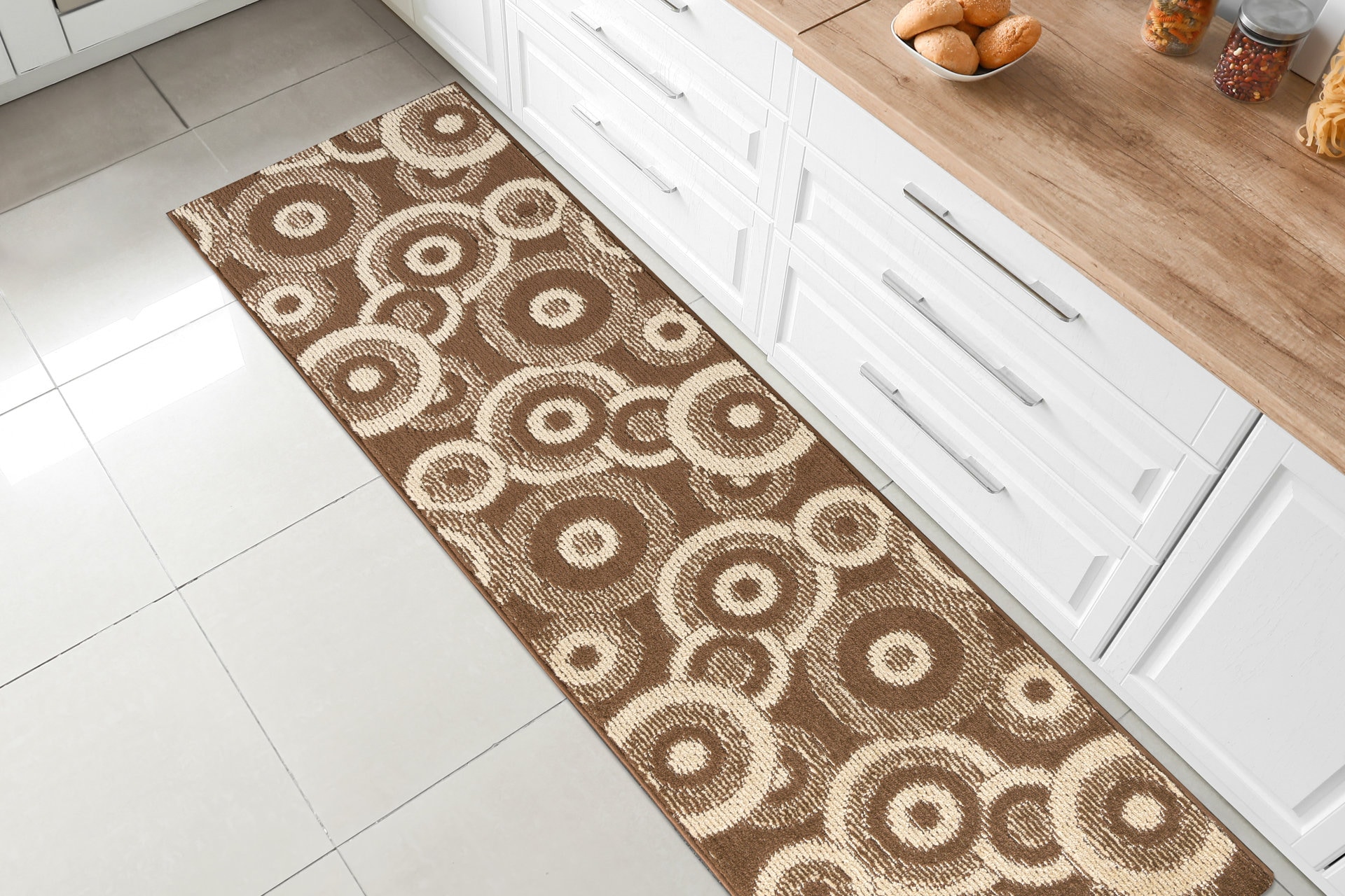 Extra Wide Oversized Large Long Custom Size Retro 70s Modern Rug Runner ...