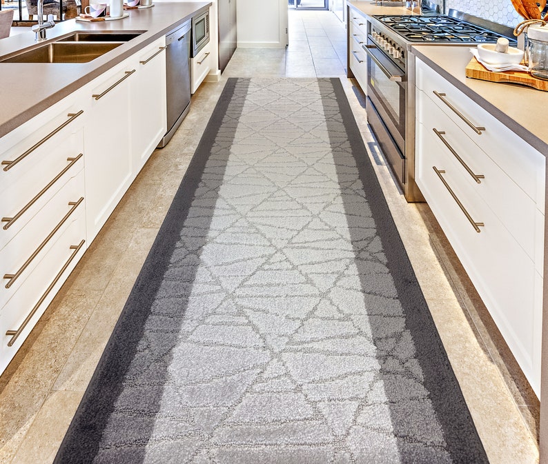 Gray Non Skid Carpet Runner Rug 31 Inch Wide X 6 8 10 12 15 20 Etsy