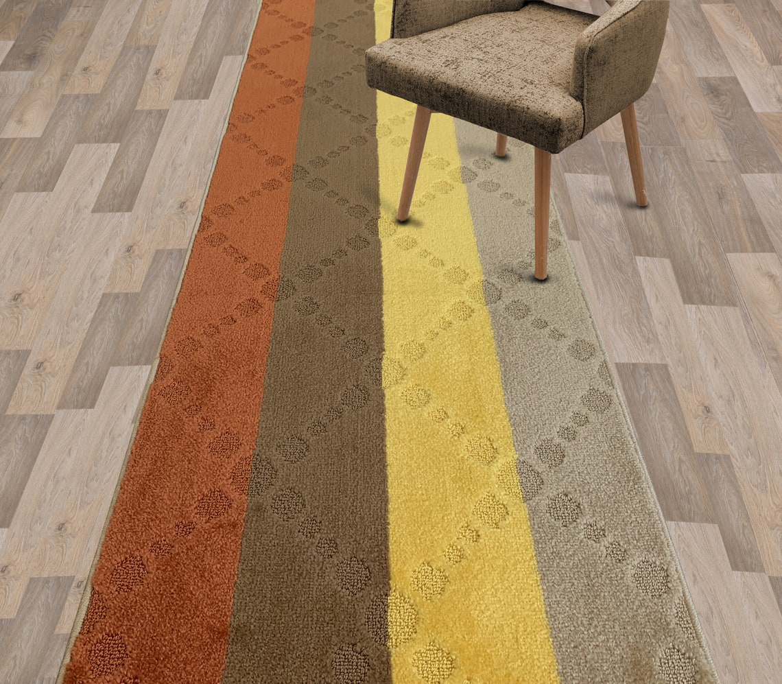 Maximalist Multicolor Runner Rug for Hallway Kitchen Laundry Etsy