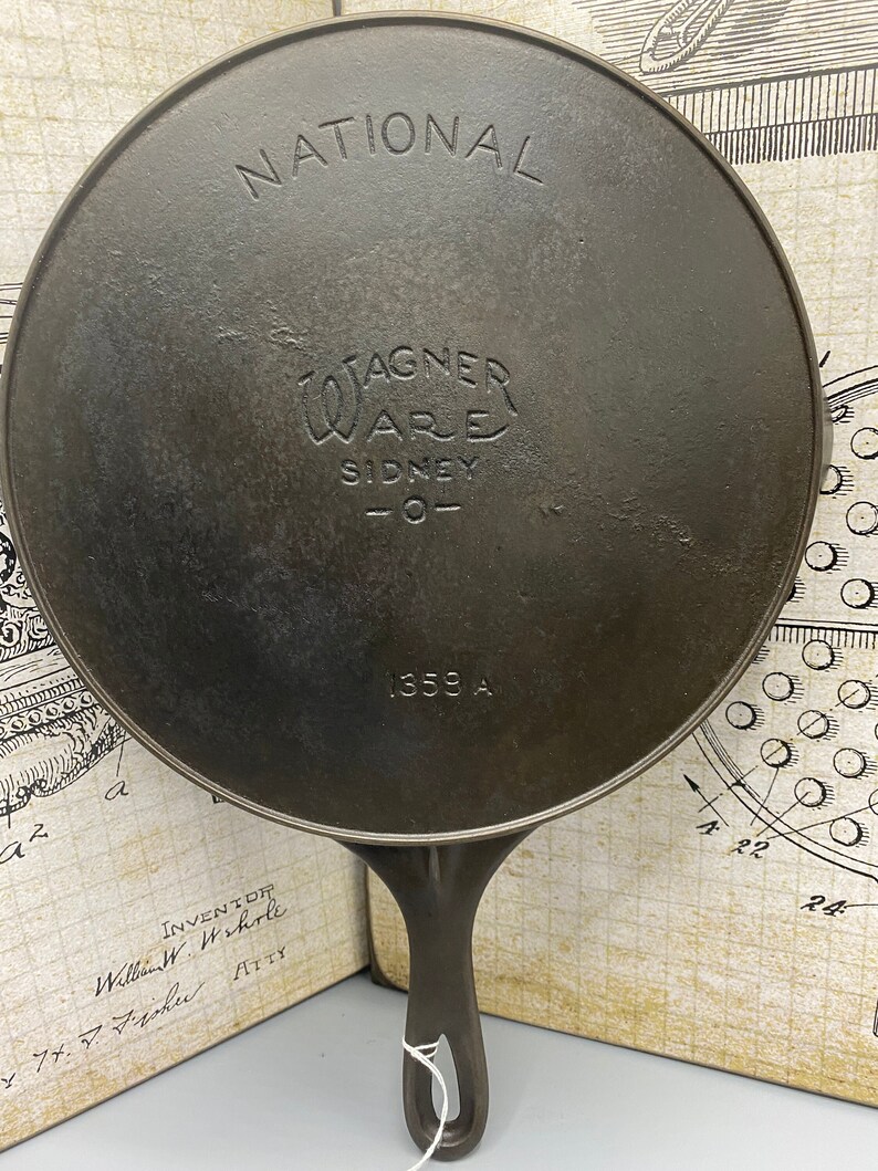 National/Wagner Ware Sidney O Double Logo 9 Cast Iron Etsy