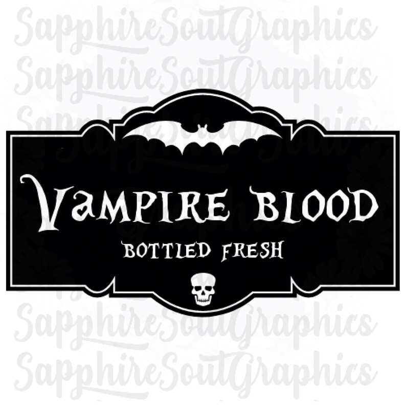 Vampire Blood Potion Label Digital | Etsy