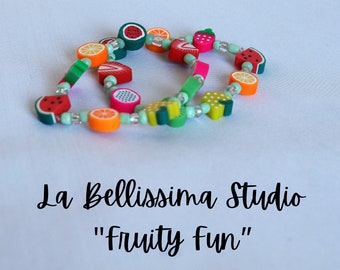 Fruity Fun- Spring and Summer Children’s Stretch Bracelet-Size 5.5”