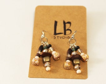 Autumn Textured Earrings- For Women and Girls