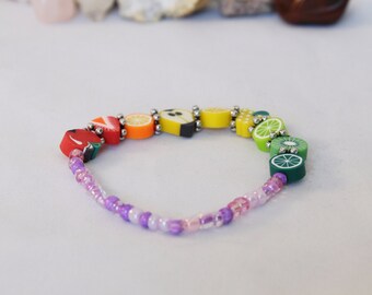 Fruit of the Spirit Stretch Bracelet- Kids, Teens, and Adults- Galatians 5:22-23