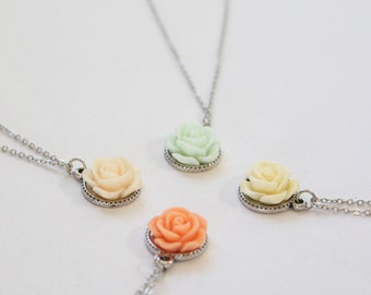 Rose Necklace Princess Length- Perfect for wedding- birthday-springtime