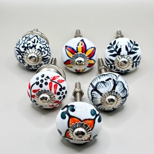 Juego de pomos de cerámica de 3 cm para muebles – tiradores para cajones de armarios de cocina – pomos decorativos para muebles – envío desde Francia