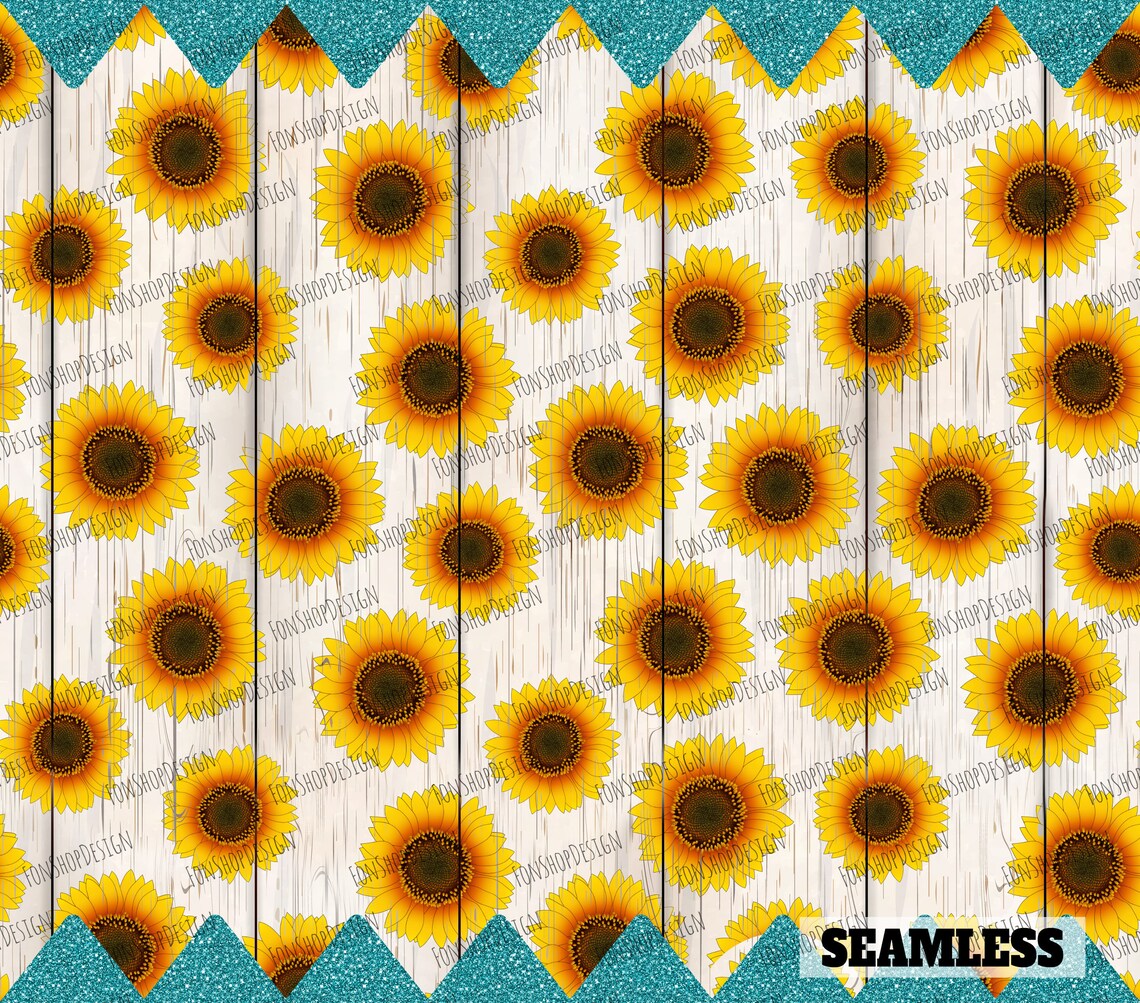 Sunflower Wood Background Glitter Blue 20oz Skinny Tapered And Etsy