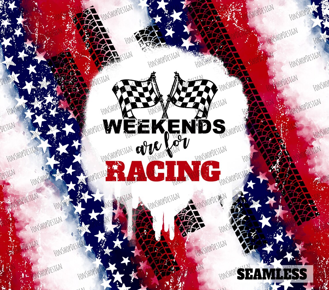 Weekends Are for Racing Seamless 20oz Skinny Tapered & Etsy