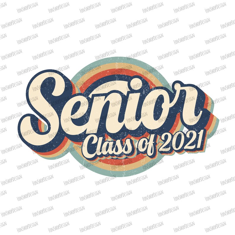 Download Retro Vintage Senior Class Of 2021 Png Sublimation | Etsy