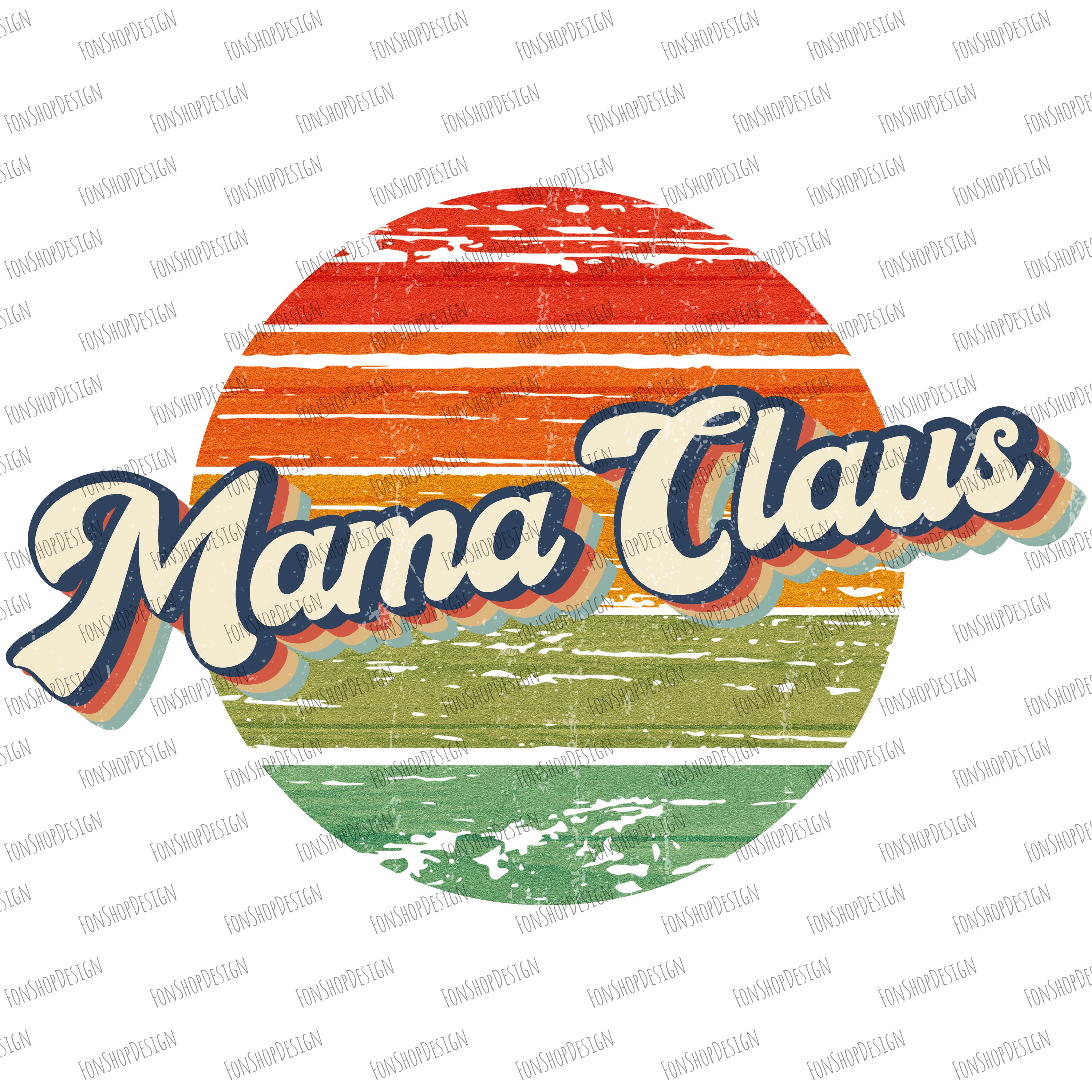 Retro Mama Claus Vintage Sublimation Png Christmas Santa Png | Etsy