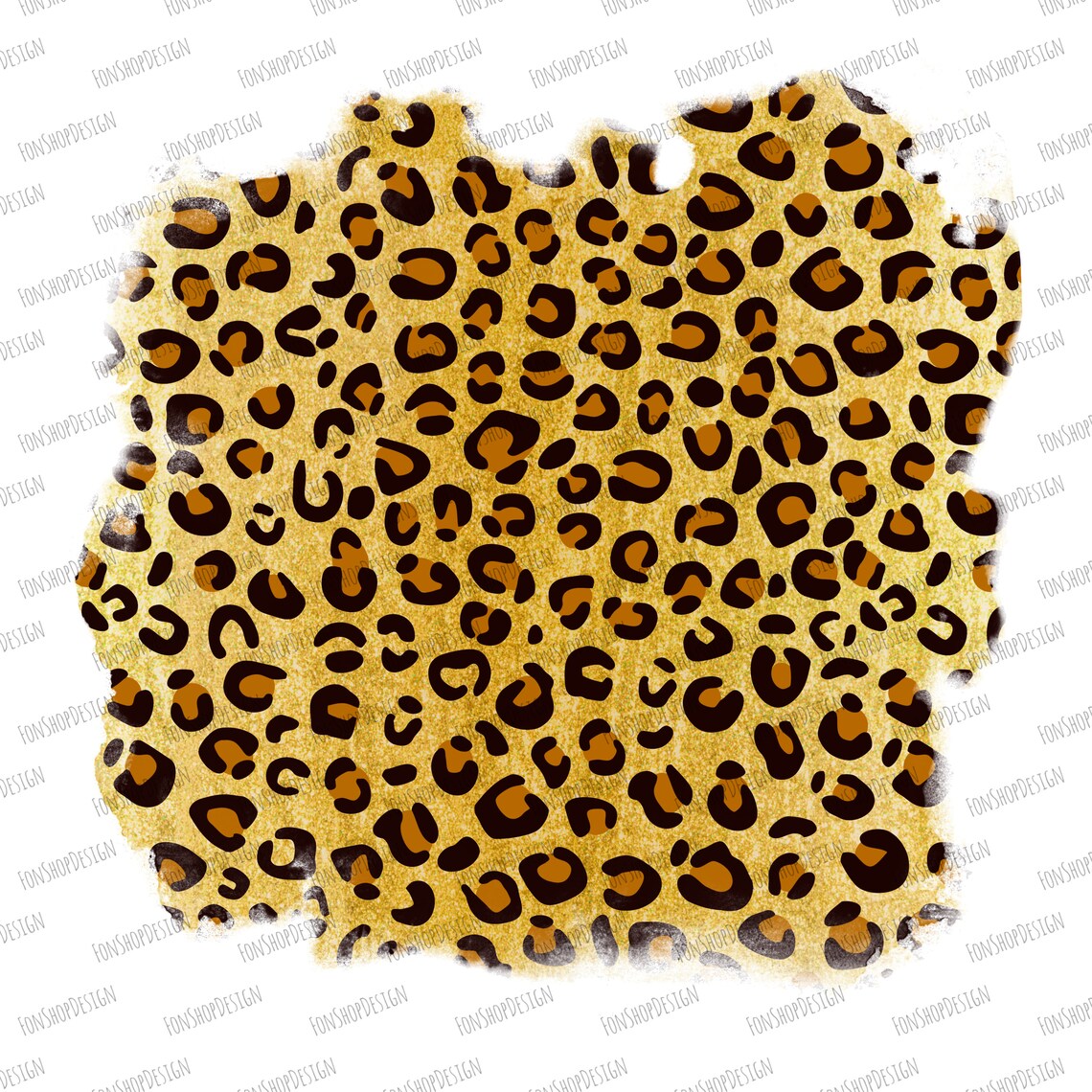 Glitter Leopard Distressed Background Png Glitter Splatter - Etsy