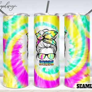 I Love You Mom Seamless Tumbler, 20 Oz Tumbler, Skinny Tumbler, Tapered & Straight, Sublimation Graphics, Digital Download, Wrap Png Designs