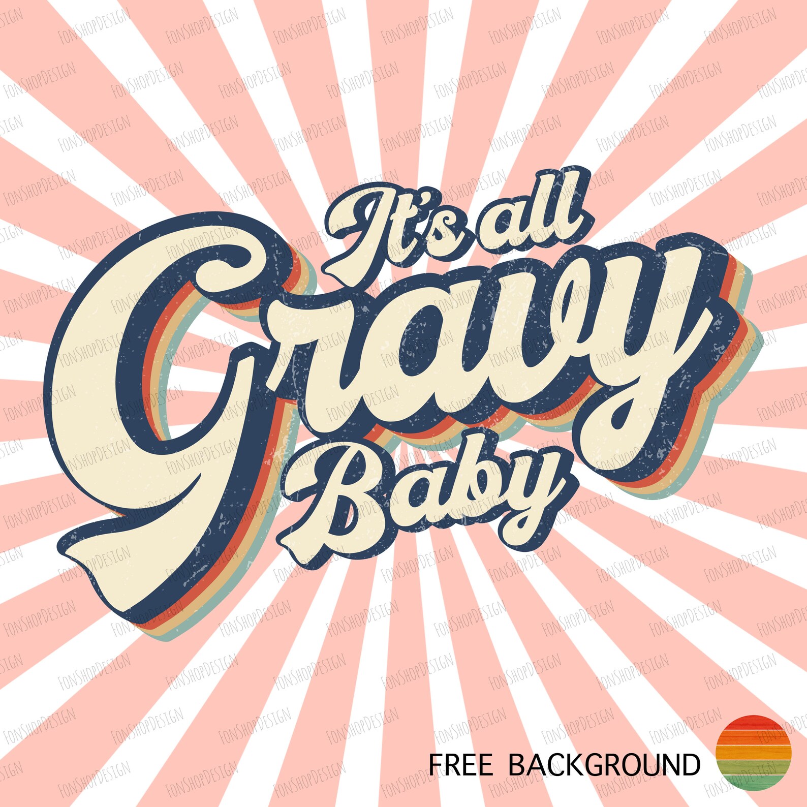 Retro It's All Gravy Baby Vintage Sublimation Png Etsy