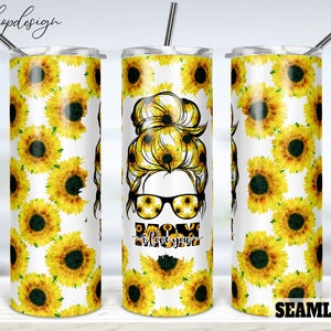 I Love You Mom Seamless Tumbler, 20 Oz Tumbler, Skinny Tumbler, Tapered & Straight, Sublimation Graphics, Digital Download, Wrap Png Designs