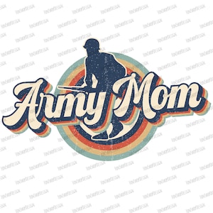 Retro Army Mom Png, Gift For Mom Sublimation, Army Mom Shirt, Instant Download, Sublimation Download, Design Download, Png Clipart Designs