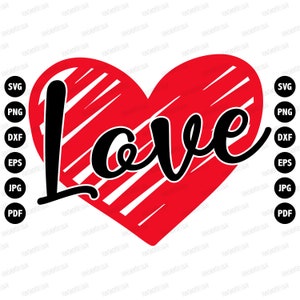 Valentinstag Svg, Valentinstag Herz Png, Xoxo Svg, Love Svg Herz Clipart, Svg, Png, Eps, Dxf, Pdf, Cricut, Cut Files, Silhouette Dateien