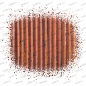 Bundle Rusty Galvanized Metal Sublimation Png, Distressed Shabby Rustic ...