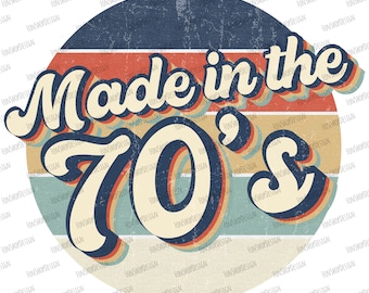 Retro 70s Design, Vintage PNG Sublimation (Digital Download)